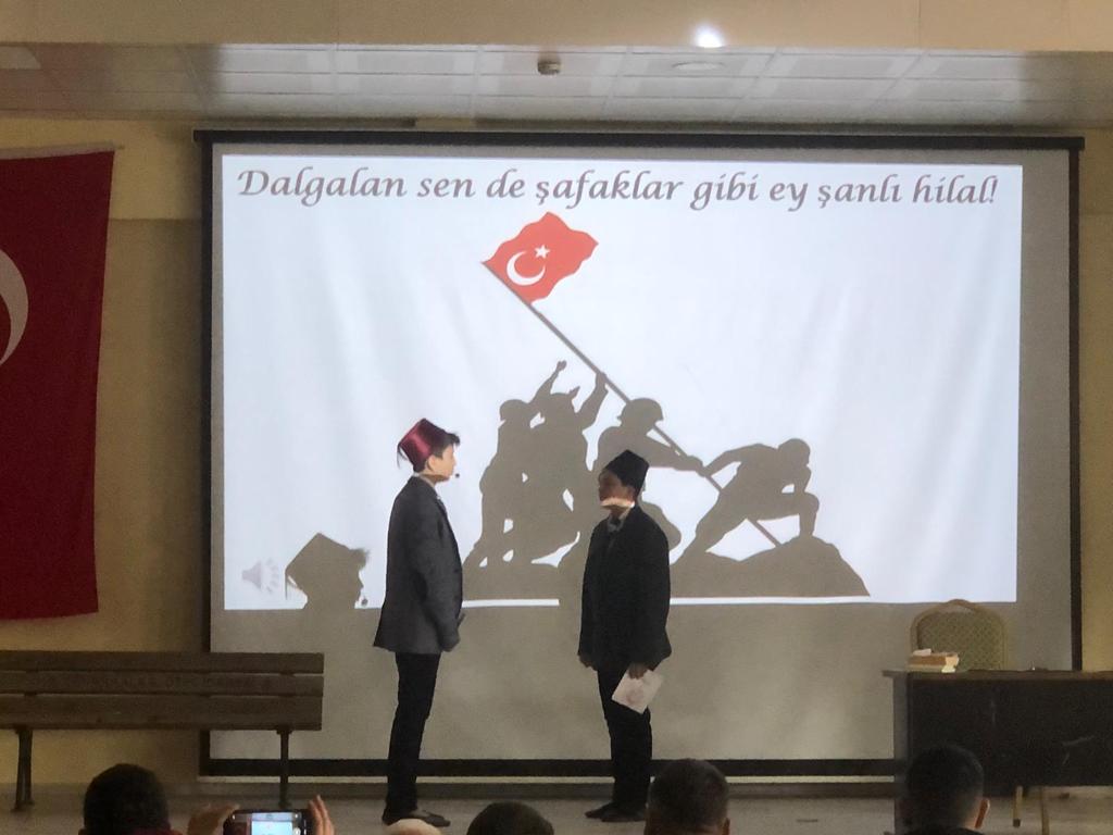  İlçemizde 12 Mart İstiklal Marşının Kabulü ve Mehmet Akif Ersoy'u Anma Günü Programı Düzenlendi.